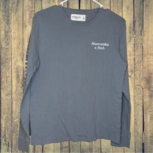 Abercrombie & Fitch Soft Blue Long Sleeve Tee